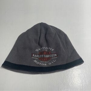Harley-Davidson Gray Beanie Reversible Winter Hat Unisex
